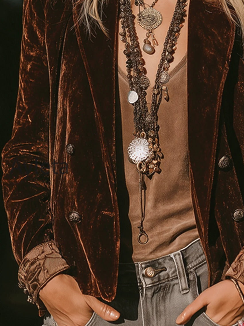 bohemian-velvet-double-breasted-blazer