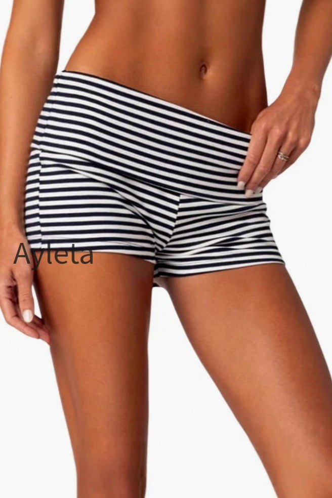 foldover-waist-mini-shorts