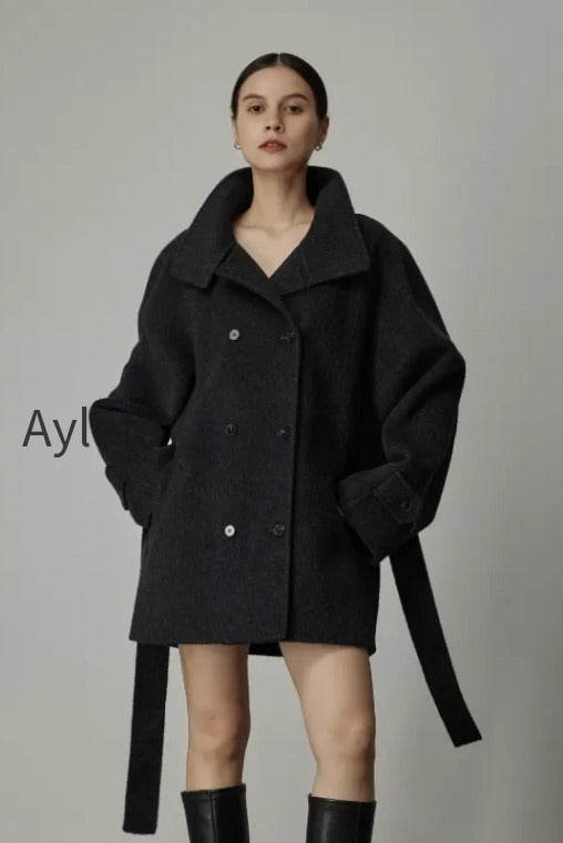oversized-wool-alpaca-stand-collar-cape-coat-with-belt