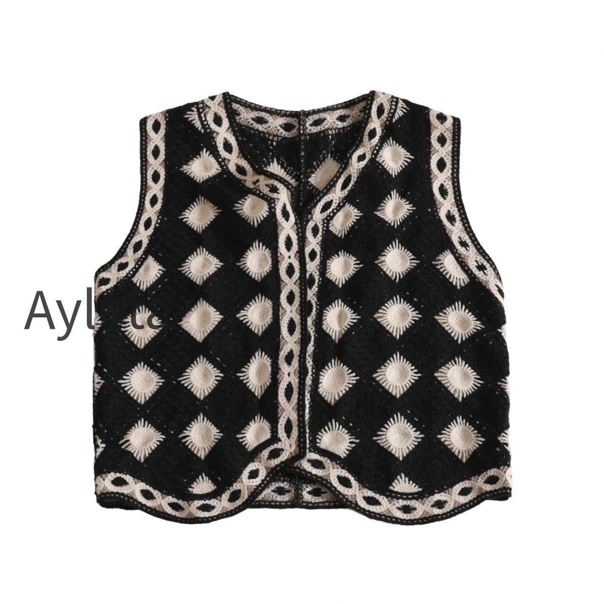 autumn-fashionable-cardigan-chessboard-plaid-v-neck-knitted-thin-vest-vest-coat-women-40500446