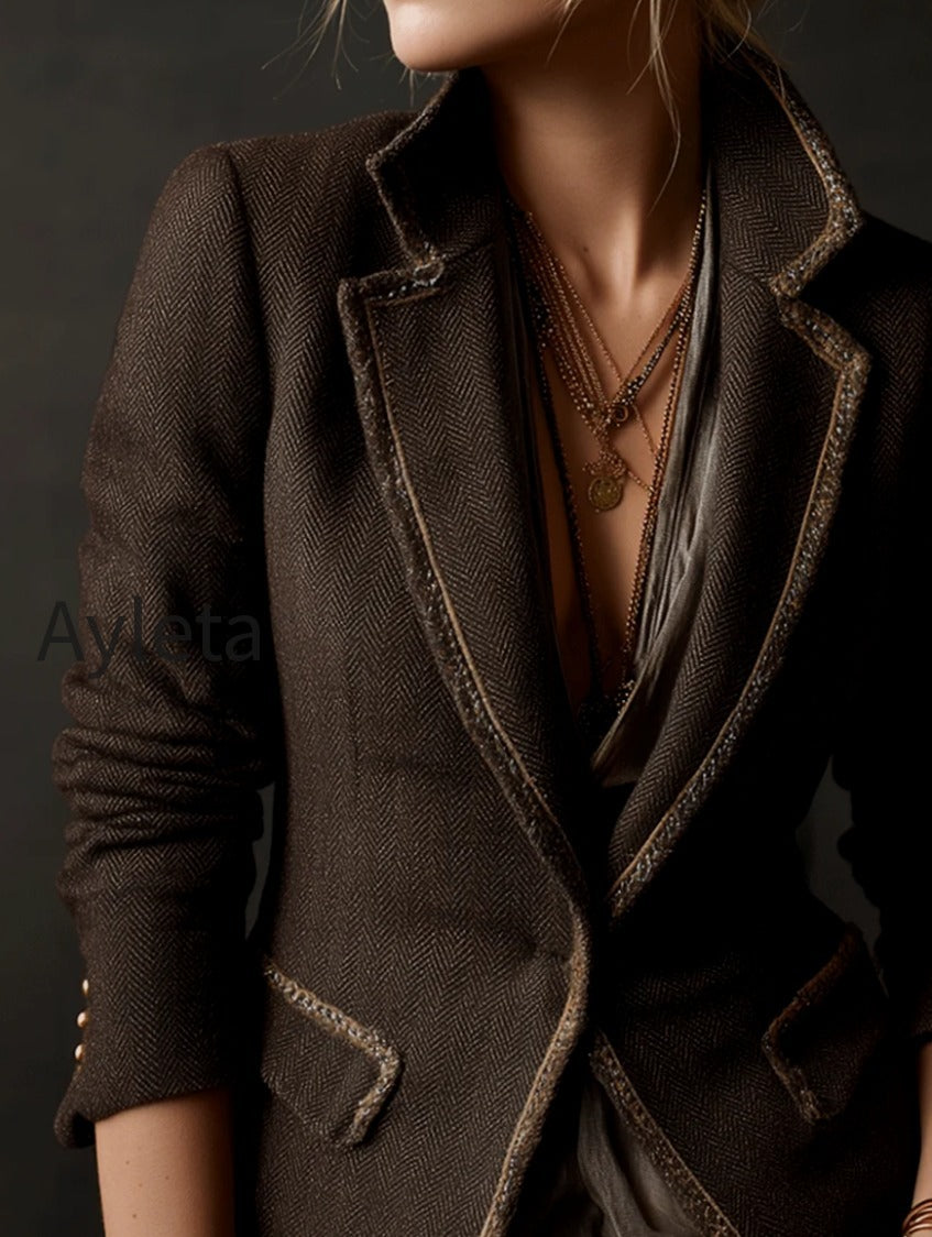 vintage-inspired-contrast-edges-chocolate-brown-blazer