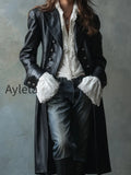 vintage-button-down-faux-leather-long-jacket
